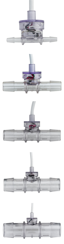 PendoTECH single-use pressure sensor with barbed tube connectors